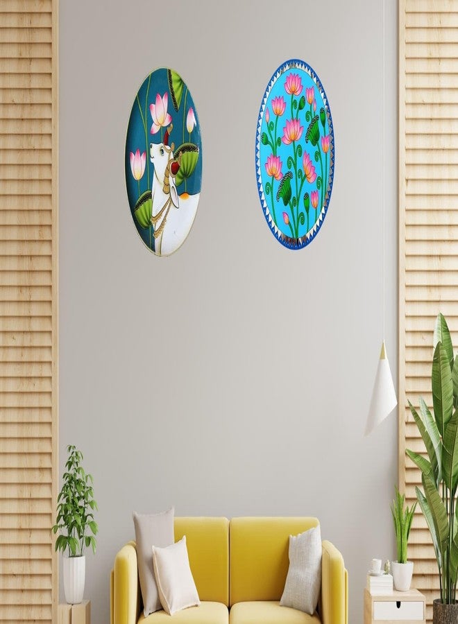 The brown box-DIY Pichwai Art Kit for Kids, Adults & Beginners - Pichwai Cow & Lotus DIY Wall Hanging Craft Kit with MDF Boards, 8 Acrylic Colors (incl. Gold & Silver), Accessories & Video Tutorial - Image 3